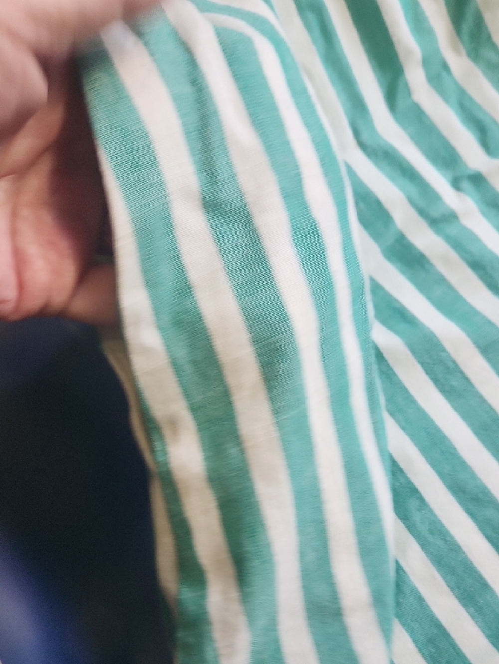 Green and White Striped Maxi Dress - Picture 8 of 11